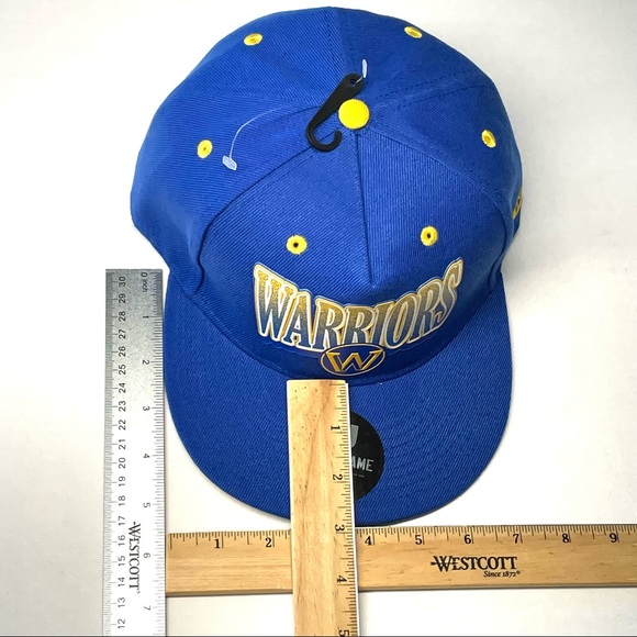 Ultra Game Men’s NBA Golden State Warriors Adjustable Basketball Hat Blue New - Picture 14 of 14